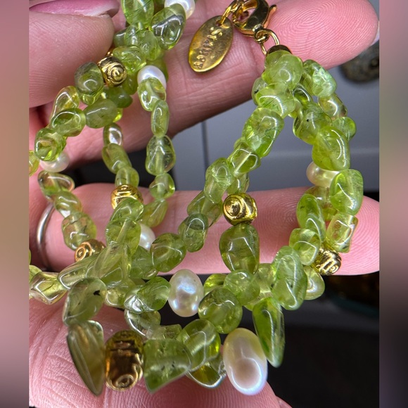 Stauer vintage preowned stone necklace with bracelet - Picture 7 of 15